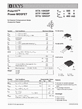 DataSheet IXTQ16N50P pdf